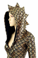 Gold Dragon Hooded Catsuit - Coquetry Clothing