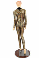 Gold Dragon Hooded Catsuit - Coquetry Clothing