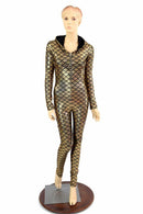 Gold Dragon Hooded Catsuit - Coquetry Clothing