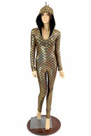 Gold Dragon Hooded Catsuit - Coquetry Clothing