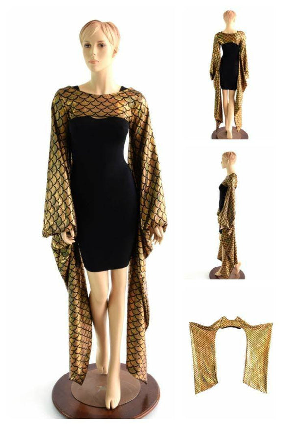Gold Dragon Kimono Bolero - Coquetry Clothing