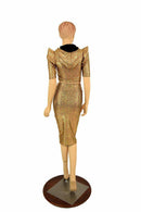 Gold Dragon Spiked Crop & Skirt Set - Coquetry Clothing