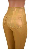 Gold Holographic Pocket Leggings - Coquetry Clothing