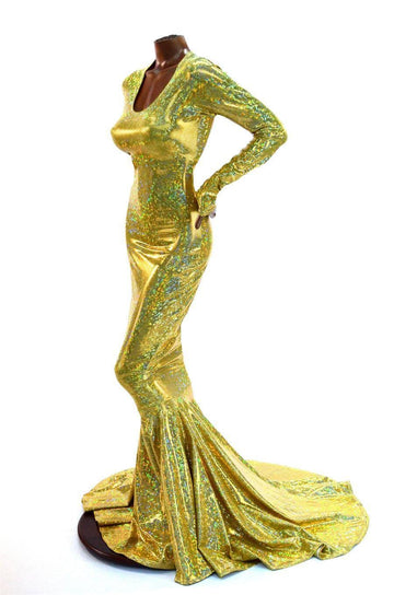 Gold Kaleidoscope Emmy Gown - Coquetry Clothing
