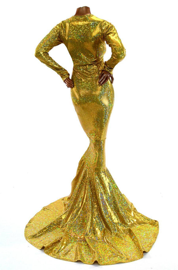 Gold Kaleidoscope Emmy Gown - Coquetry Clothing
