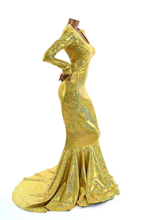 Gold Kaleidoscope Emmy Gown - Coquetry Clothing
