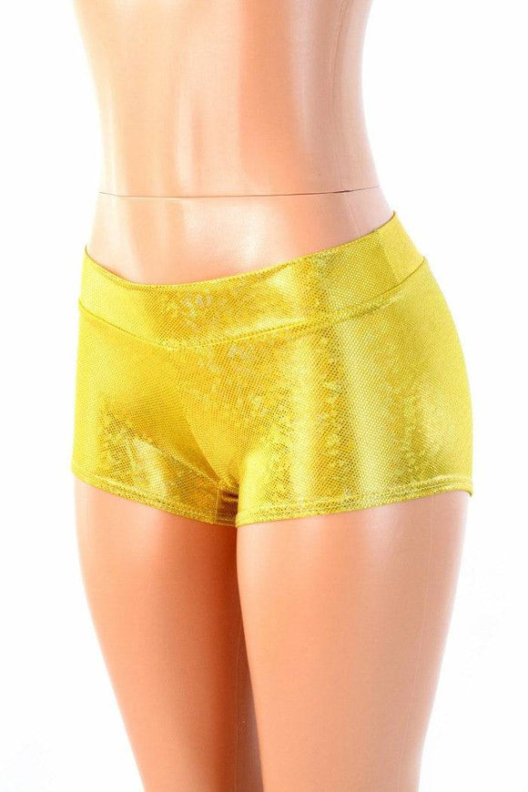 Gold Kaleidoscope Lowrise Shorts - Coquetry Clothing