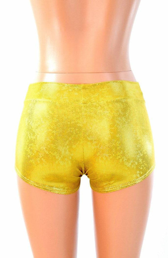 Gold Kaleidoscope Lowrise Shorts - Coquetry Clothing