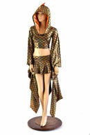 Gold Kimono Dragon Tail Set - Coquetry Clothing