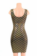 Ready to Ship Gold Mermaid Bodycon Tank Dress XL - 4