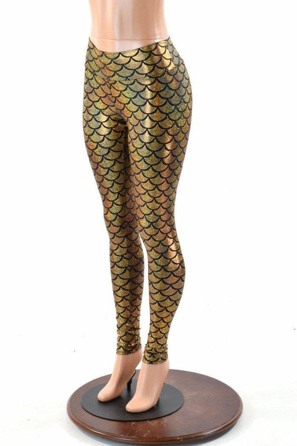 Gold Mermaid Leggings - Coquetry Clothing