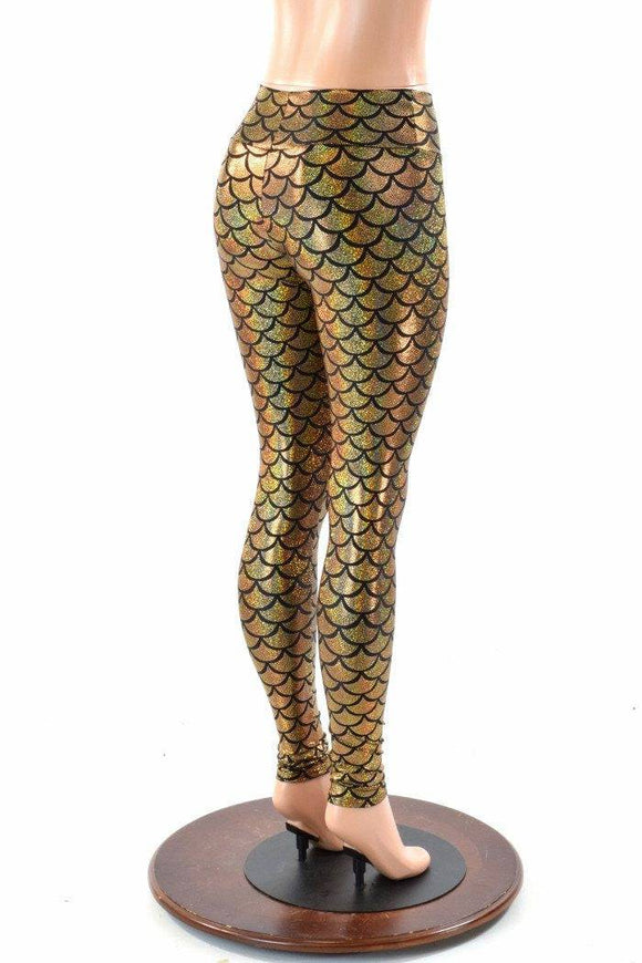 Gold Mermaid Leggings - Coquetry Clothing