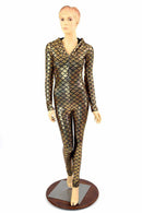 Gold Mermaid Long Sleeve Catsuit - Coquetry Clothing