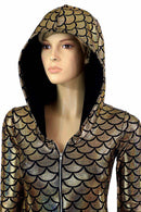 Gold Mermaid Long Sleeve Catsuit - Coquetry Clothing