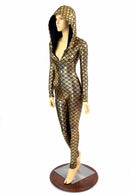 Gold Mermaid Long Sleeve Catsuit - Coquetry Clothing