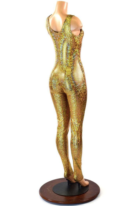 Gold Mermaid Tank Catsuit - Coquetry Clothing