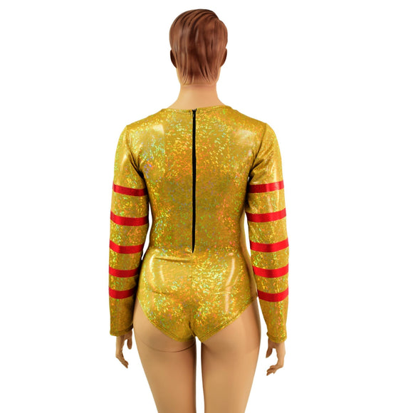 Gold, Red and Green Klown Romper - Coquetry Clothing
