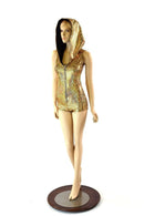 Gold Scale Zippered Romper - Coquetry Clothing