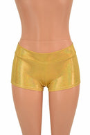 Gold Sparkly Jewel Lowrise Shorts - Coquetry Clothing