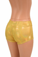 Gold Sparkly Jewel Lowrise Shorts - Coquetry Clothing