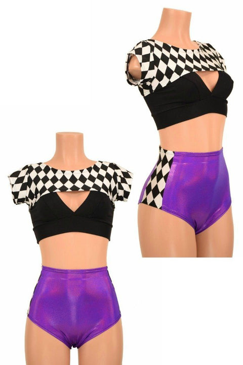 3PC Bolero, Bralette, and Siren Shorts Set - Coquetry Clothing