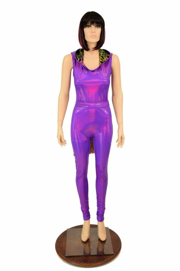 Grape Holographic Unicorn Catsuit - Coquetry Clothing