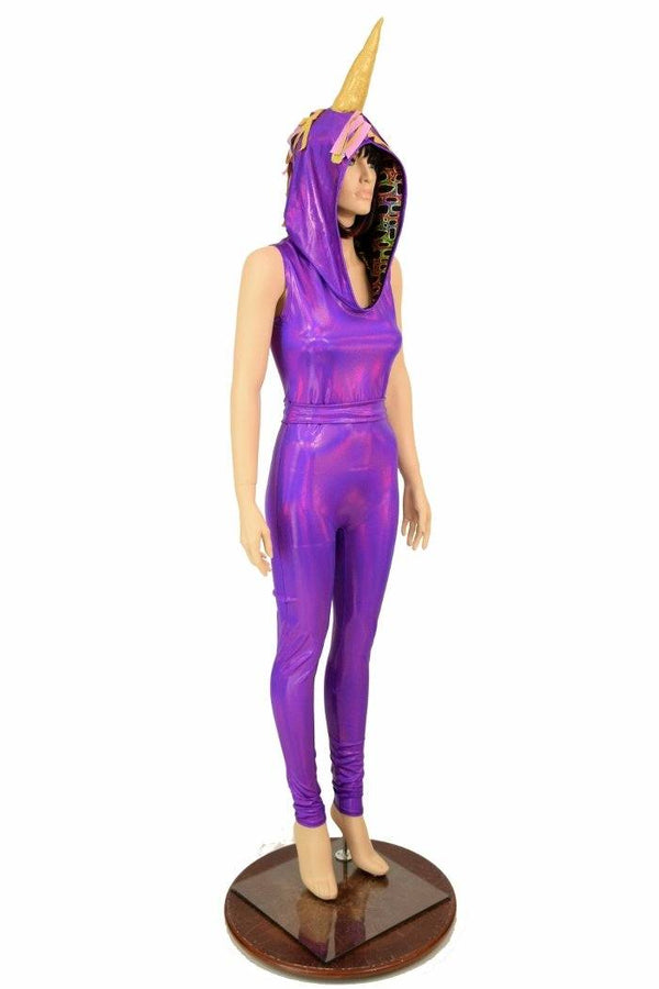 Grape Holographic Unicorn Catsuit - 5
