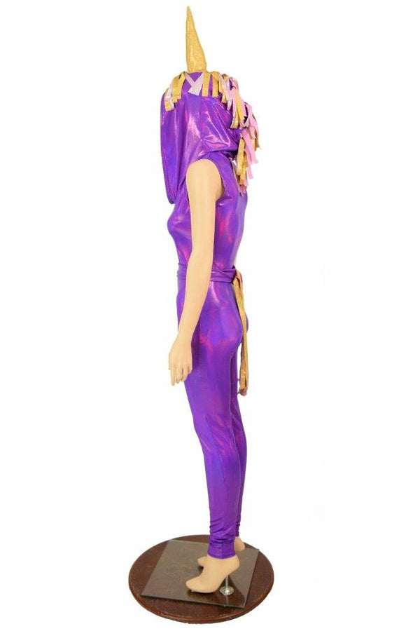 Grape Holographic Unicorn Catsuit - 7
