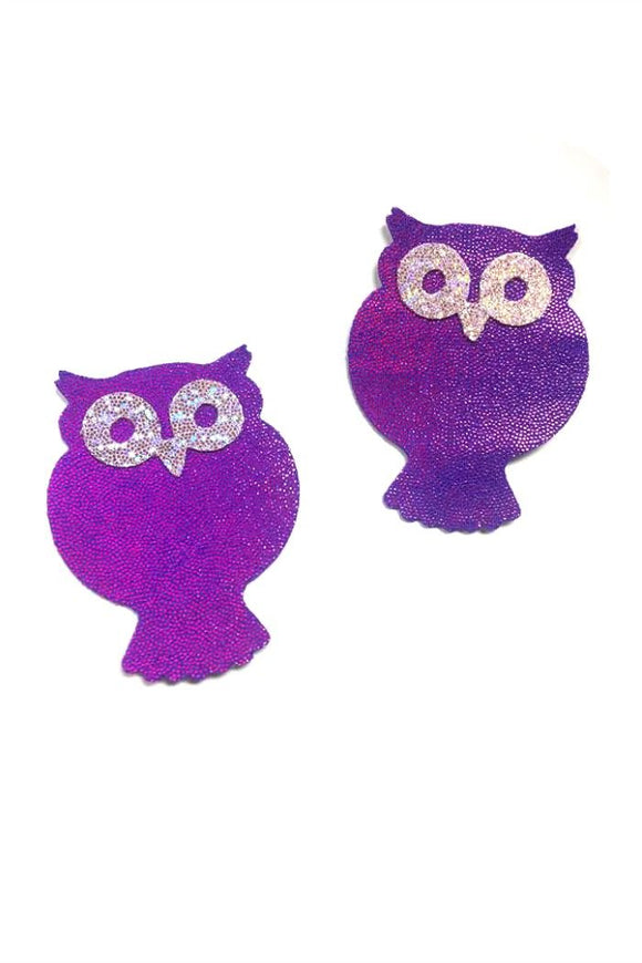 Grape Purple Hoot Hoot Pasties - Coquetry Clothing