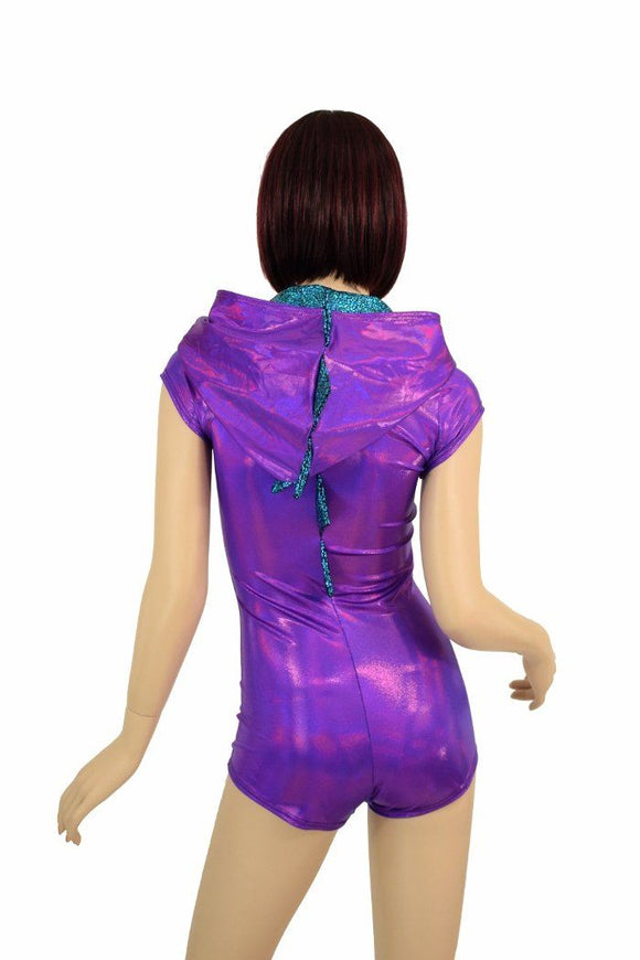 Grape & Turquoise Dragon Romper - Coquetry Clothing