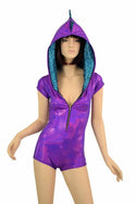 Grape & Turquoise Dragon Romper - 4