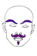 Purple "Dapper" Facial Fashion Kit - 1