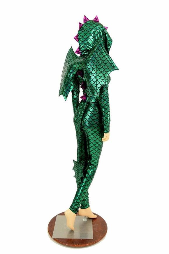 Green Dragon Catsuit (+Wings and Tail!) - Coquetry Clothing