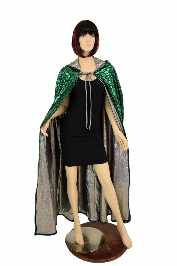 Green Dragon Hooded Cape - Coquetry Clothing
