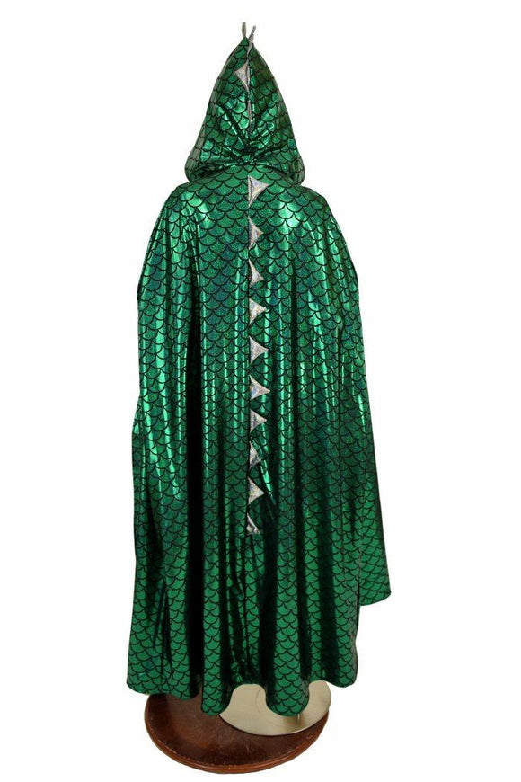 Green Dragon Hooded Cape - Coquetry Clothing
