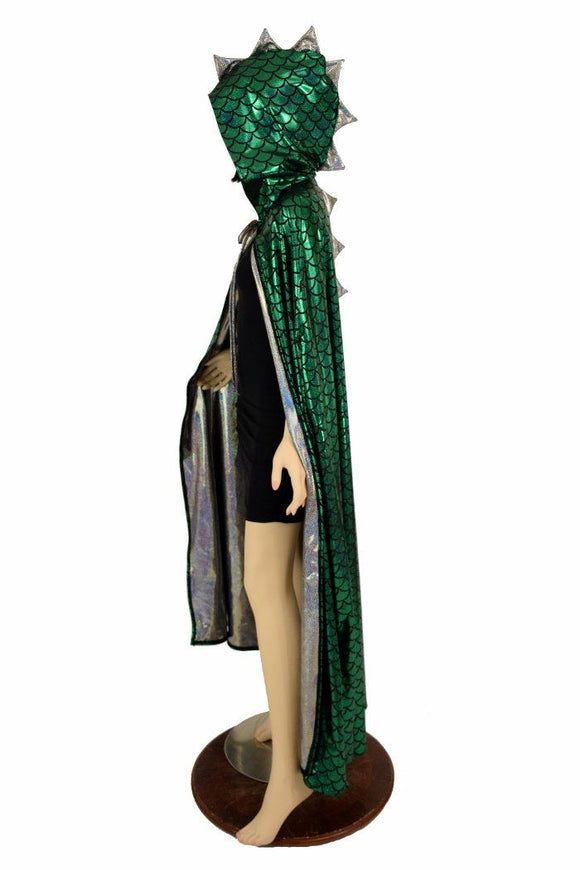 Green Dragon Hooded Cape - Coquetry Clothing