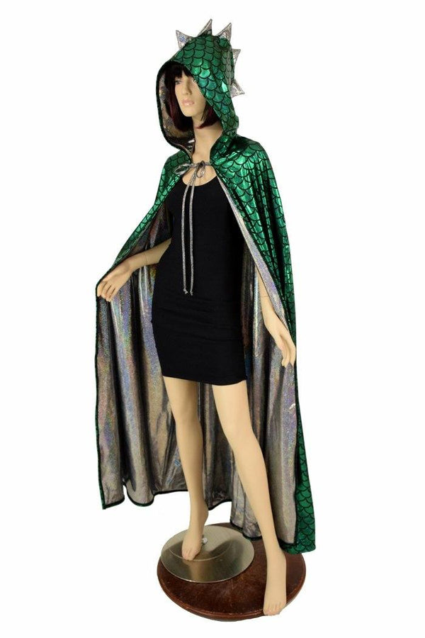 Ready to Ship Green Dragon Hooded Cape - 1