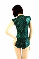 Green Dragon Scale Romper - Coquetry Clothing