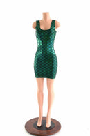 Green Dragon Scale Tank Dress - Coquetry Clothing