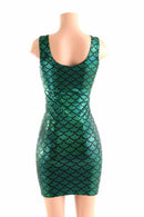 Green Dragon Scale Tank Dress - Coquetry Clothing
