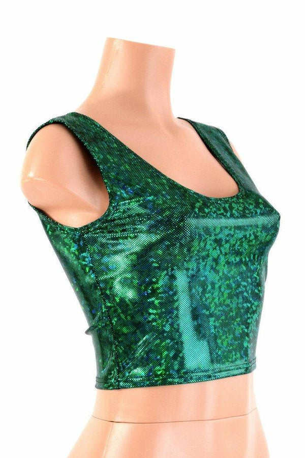 Green Kaleidoscope Crop Tank - 3