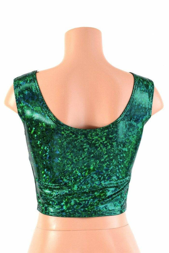 Green Kaleidoscope Crop Tank - Coquetry Clothing