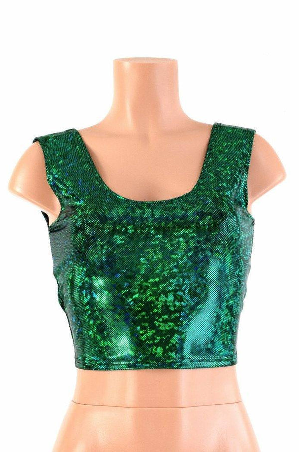 Green Kaleidoscope Crop Tank - 2