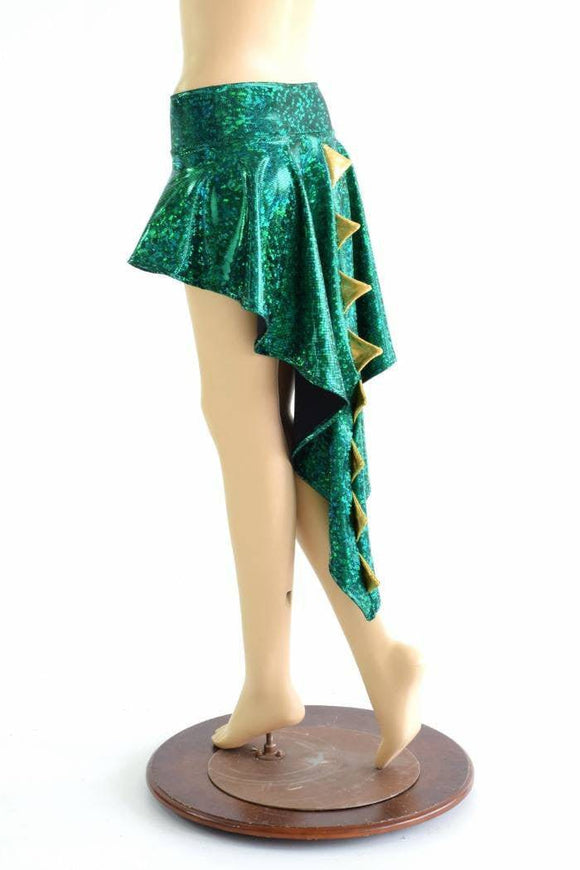 Green Kaleidoscope Dragon Tail Skirt - Coquetry Clothing