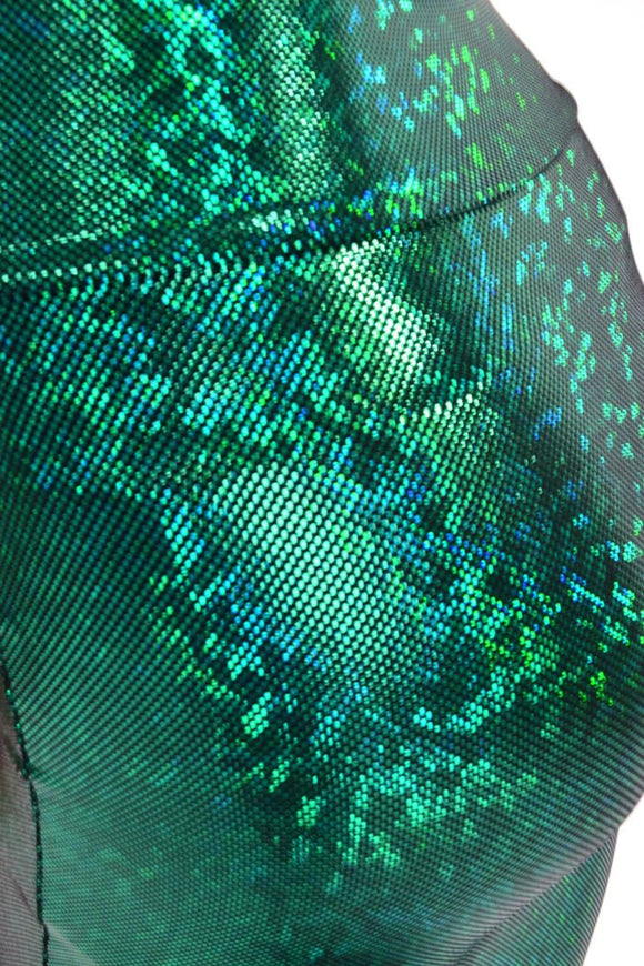 Green Kaleidoscope High Waist Mermaid Skirt - Coquetry Clothing