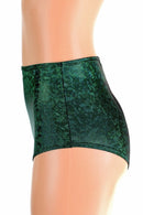 Green Kaleidoscope High Waist Siren Shorts - Coquetry Clothing