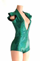 Green Kaleidoscope Spandex Fabric - Coquetry Clothing