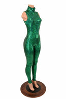 Green Kaleidoscope Turtle Neck Catsuit - Coquetry Clothing