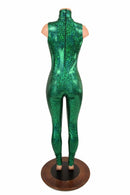 Green Kaleidoscope Turtle Neck Catsuit - Coquetry Clothing