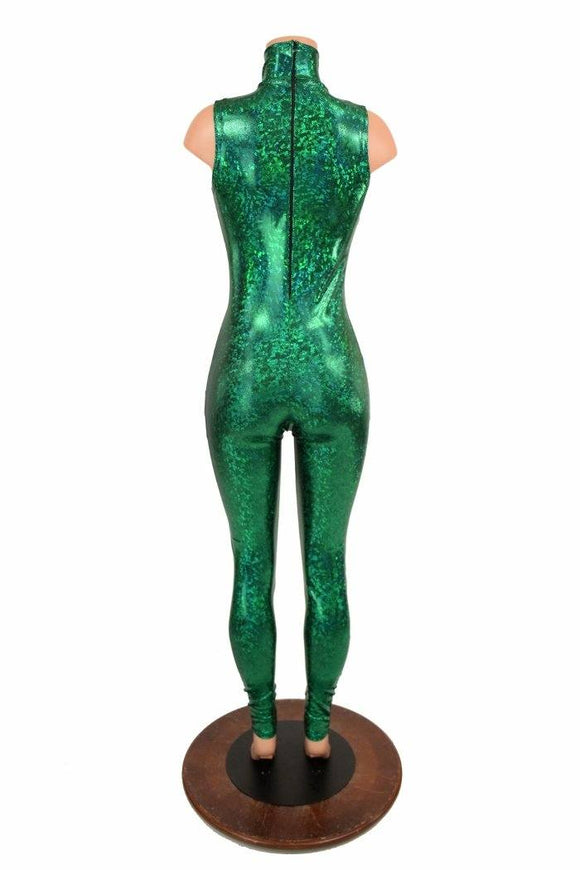 Green Kaleidoscope Turtle Neck Catsuit - Coquetry Clothing